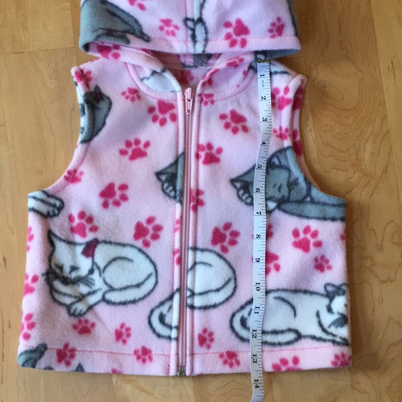 Handmade Kitty Cat Fleece Vest - Picture 4 of 6